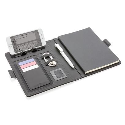 Funda para cuaderno A5 personalizada con cargador inalámbrico